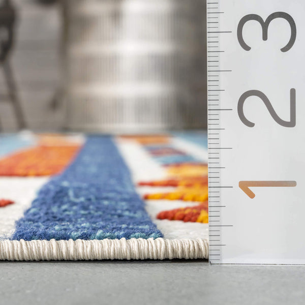 Nuloom Alexia Contemporary Geometric Indoor/Outdoor Area Rug Rust