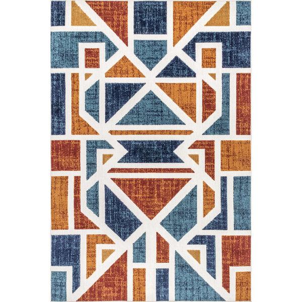nuloom Alexia Contemporary Geometric Indoor/Outdoor Area Rug Rust