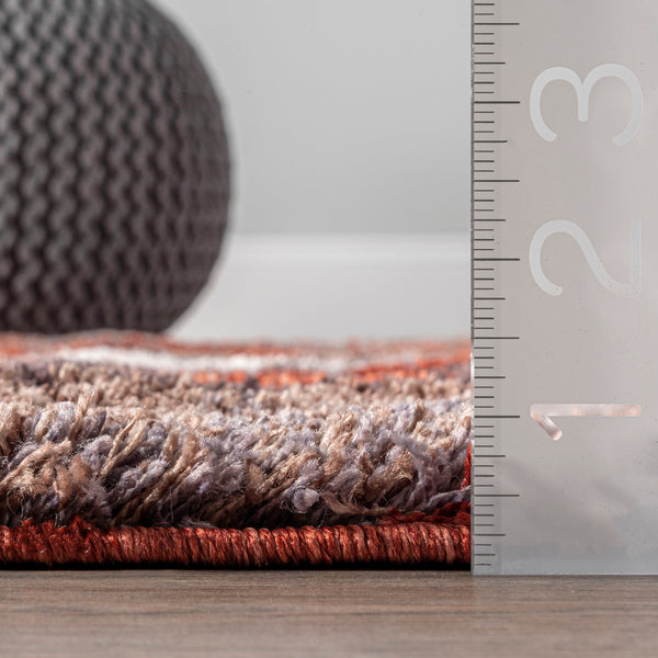 Nuloom Alexia Iris Trellis Shag With Tassel Area Rug Multi