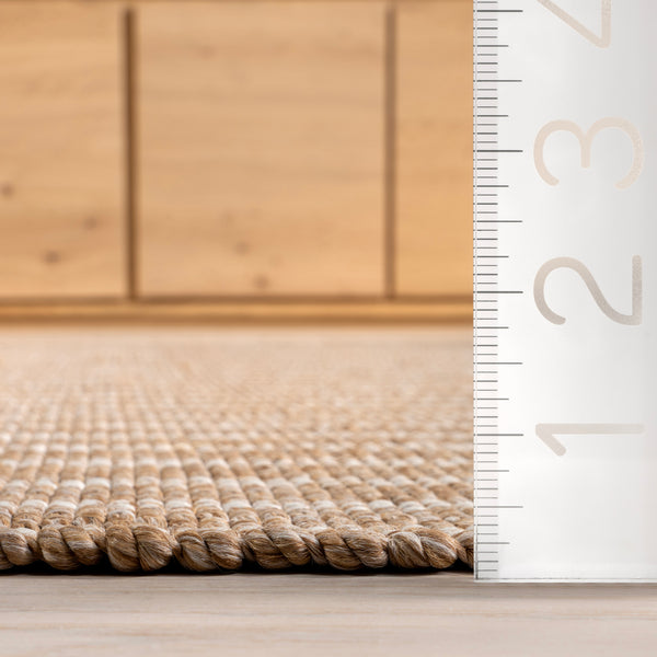 Nuloom Alia Striped Faux Jute Indoor/Outdoor Area Rug Natural