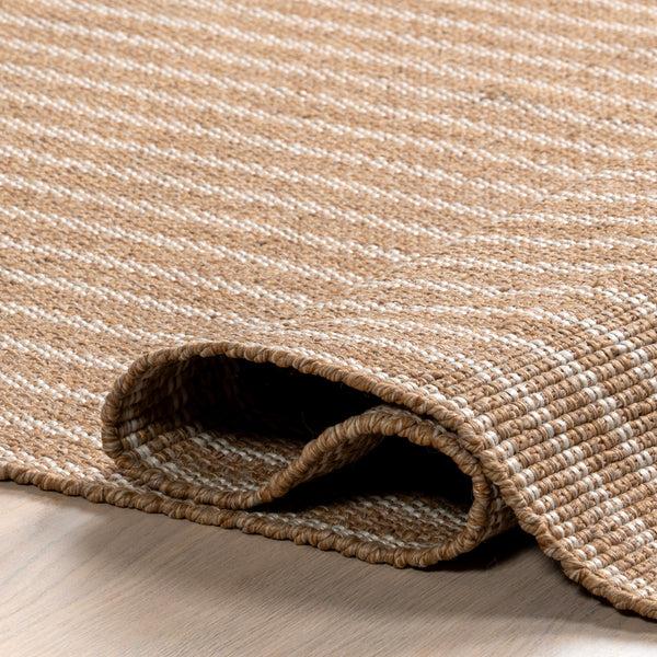 Nuloom Alia Striped Faux Jute Indoor/Outdoor Area Rug Natural