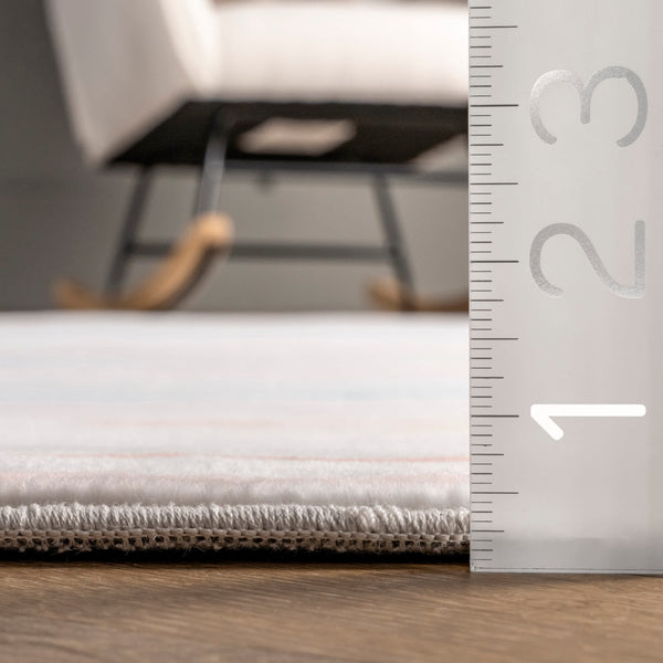 Nuloom Alise Kids Striped Nursery Or Playroom Area Rug Multi