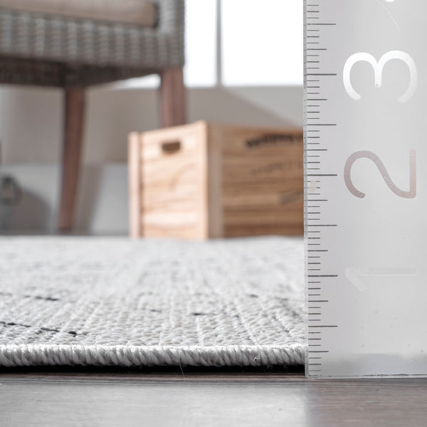 Nuloom Aliza Shaded La Fiorentina Outdoor Area Rug Grey