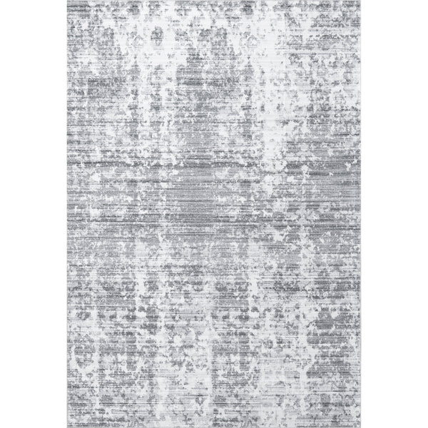 nuloom Alva Faded Abstract Machine Washable Area Rug Light Gray