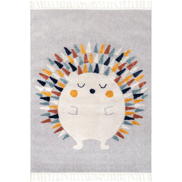 nuloom Amiah Hedgehog High-Low Kids Tasseled Area Rug Multi