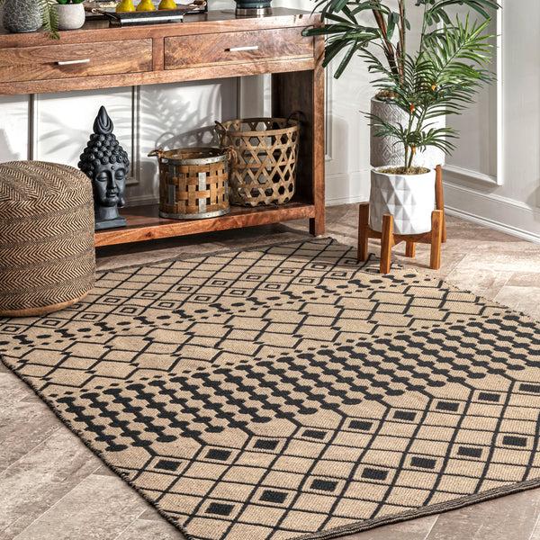 Nuloom Anika Moroccan Hand Woven Jute Area Rug Natural