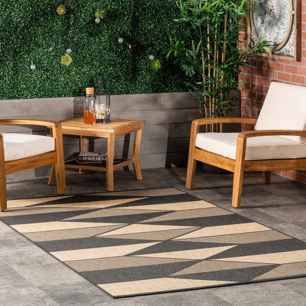 Nuloom Antonia Fading Diamonds Indoor/Outdoor Area Rug Beige