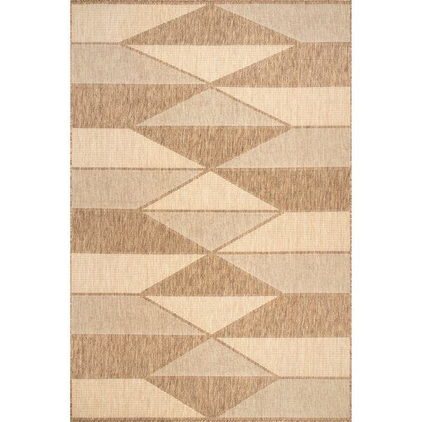 nuloom Antonia Fading Diamonds Indoor/Outdoor Area Rug Beige
