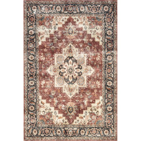 nuloom Arbor Traditional Vintage Machine Washable Area Rug Rust