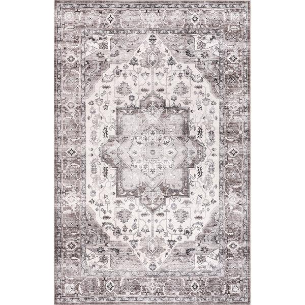nuloom Ari Faded Stain-Resistant Machine Washable Area Rug Gray