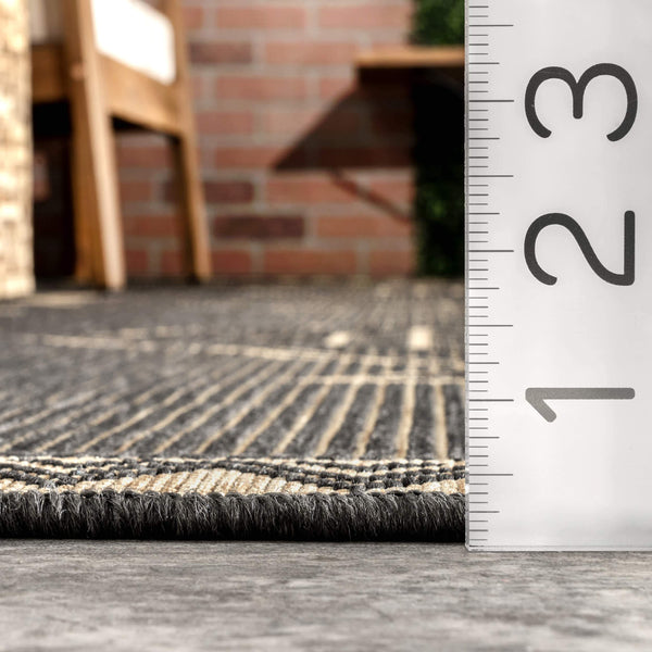 Nuloom Aria Tribal Transitional Indoor/Outdoor Area Rug Charcoal
