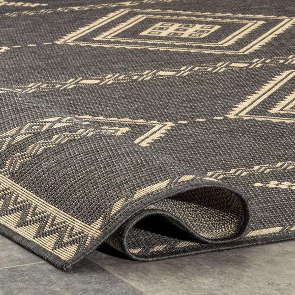 Nuloom Aria Tribal Transitional Indoor/Outdoor Area Rug Charcoal