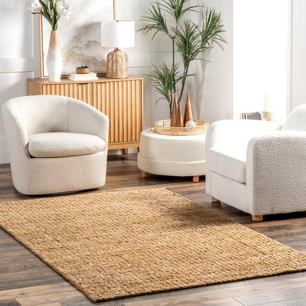 Nuloom Arlean Handmade Farmhouse Jute Area Rug Natural