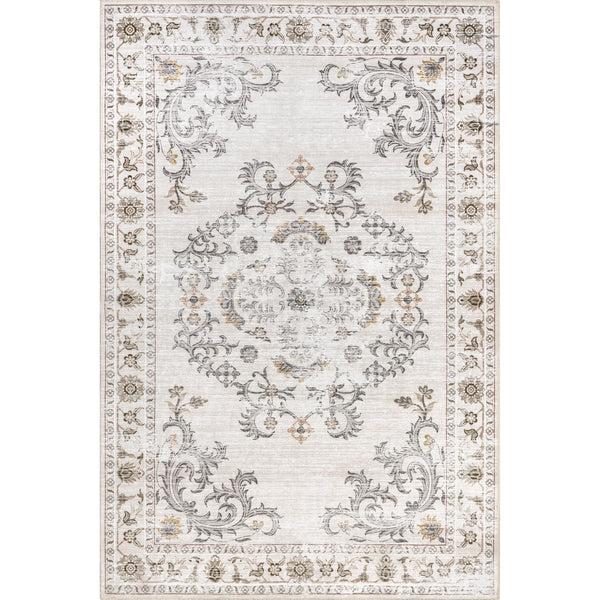 nuloom Arwen Vintage Traditional Machine Washable Area Rug Beige