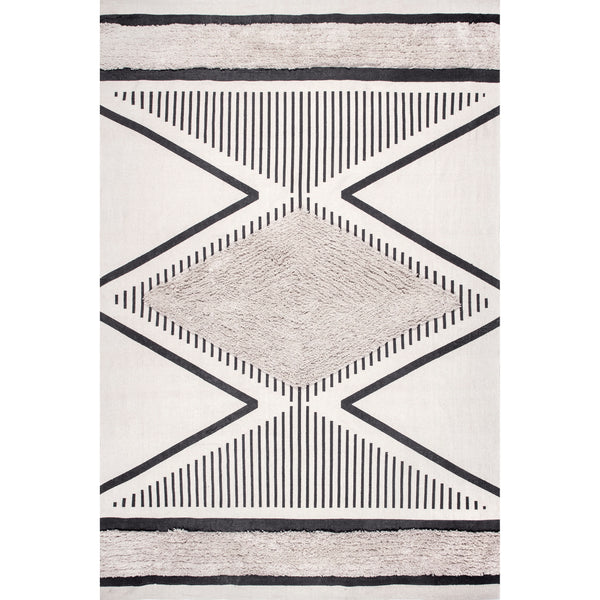 nuloom Atlee Hand Woven Textured Shaggy Cotton Area Rug Beige