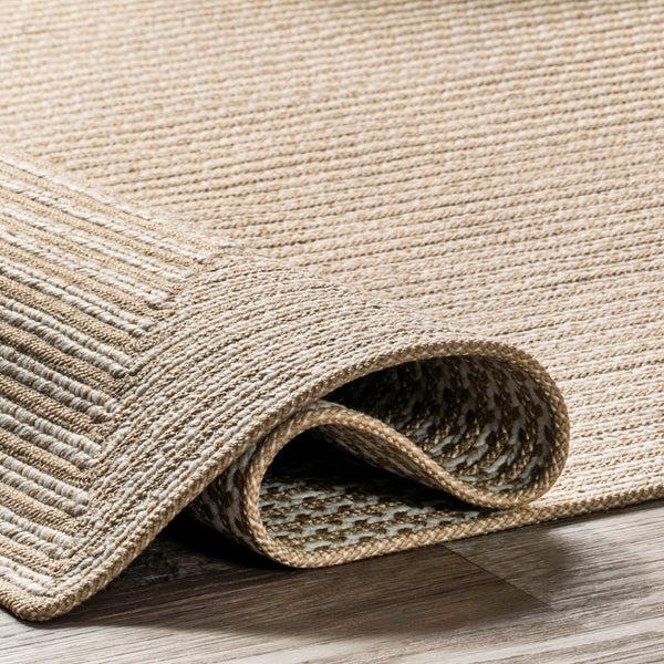 Nuloom Ausha Casual Braided Indoor/Outdoor Area Rug Beige