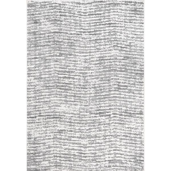 nuloom Avelina Abstract Stripes Machine Washable Area Rug Light Gray