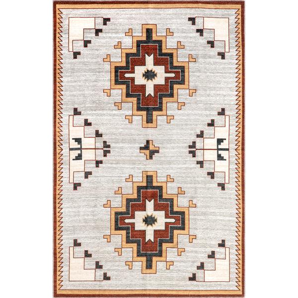 nuloom Avya Boho Medallion Machine Washable Area Rug Ivory