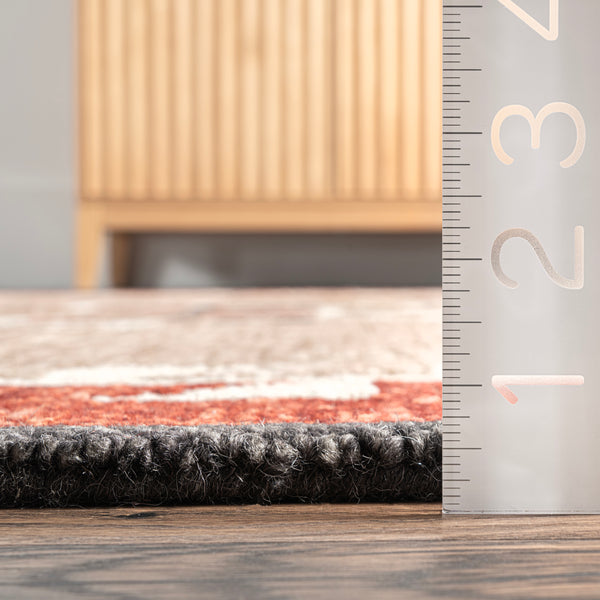 Nuloom Ayehsa Southwestern Medallion Wool Area Rug Brown