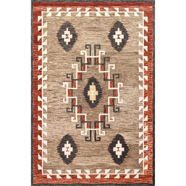nuloom Ayehsa Southwestern Medallion Wool Area Rug Brown
