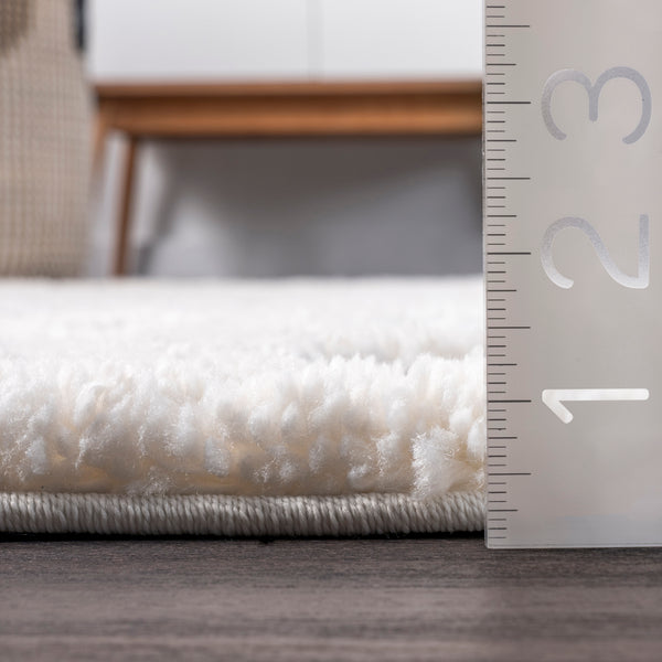 Nuloom Behati Polka Dot Kids Tasseled Area Rug Ivory