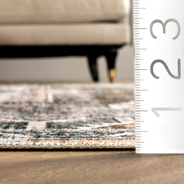 Nuloom Bowie Machine Washable Tribal Pattern Area Rug Rust