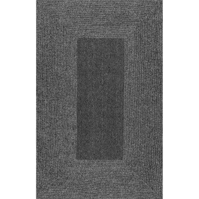 nuloom Braided Marcheline Indoor/Outdoor Area Rug Charcoal