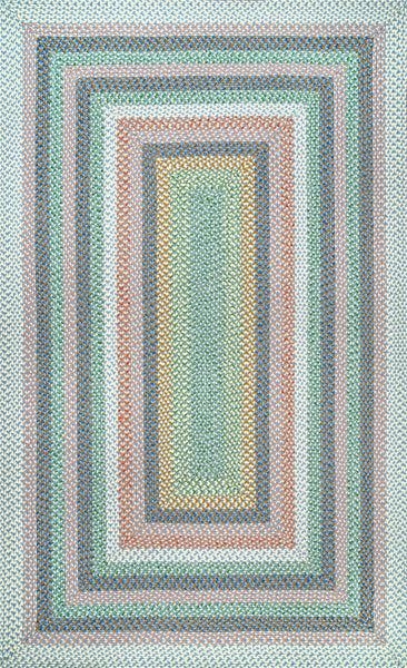 nuloom Braided Shay Indoor/Outdoor Area Rug Pink Multi