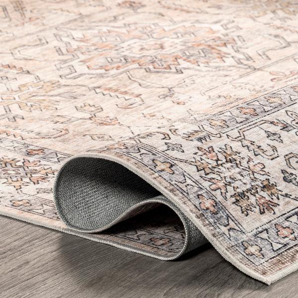 Nuloom Britt Persian Stain Repellent Machine Washable Area Rug Ivory