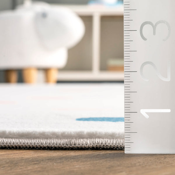 Nuloom Calla Kids Polka Dot Nursery Or Playroom Area Rug Multi