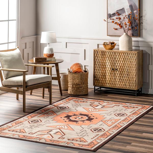 Nuloom Calliope Bohemian Machine Washable Area Rug Gray