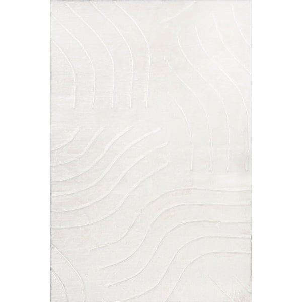 nuloom Camari Contemorary Faux Rabbit Machine Washable Area Rug White