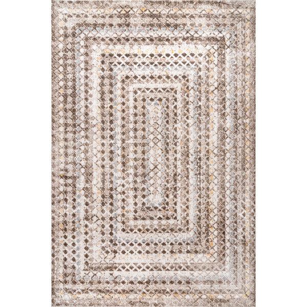 nuloom Carley Machine Washable Geometric Area Rug Beige