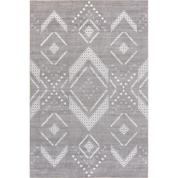 nuloom Carlita Tribal Machine Washable Indoor/Outdoor Area Rug Light Gray