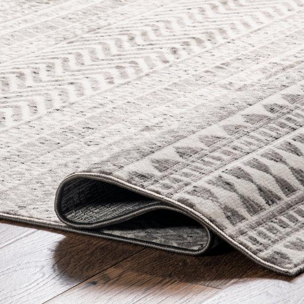 Nuloom Catherina Transitional Geometric Area Rug Gray