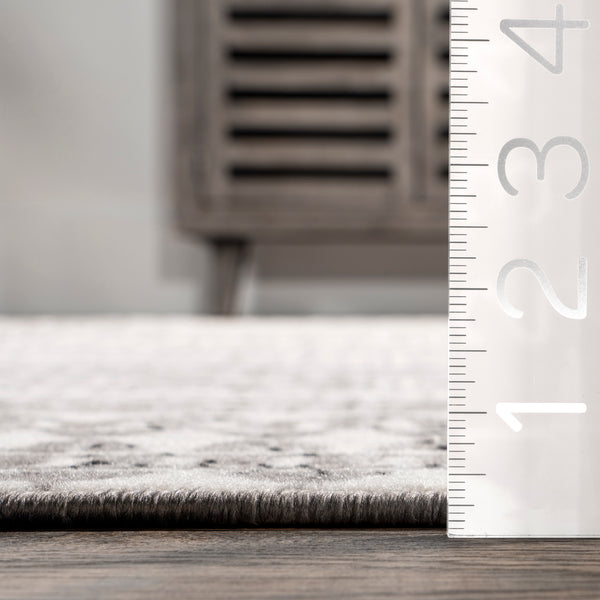 Nuloom Catherina Transitional Geometric Area Rug Gray