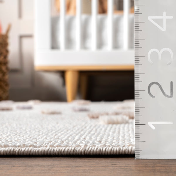 Nuloom Catlin Sweet Dreams High/Low Kids Area Rug Beige