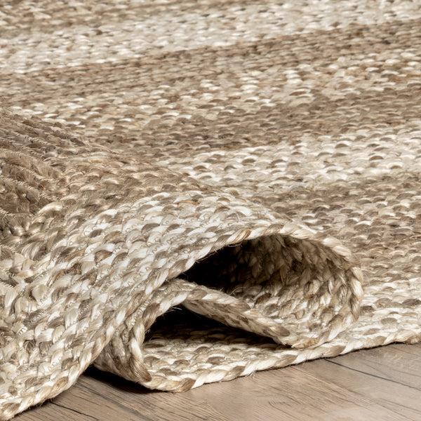 Nuloom Charlene Braided Border Jute Area Rug Natural