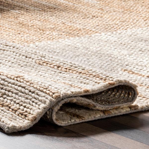 Nuloom Chastain Modern Geometric Jute Area Rug Natural