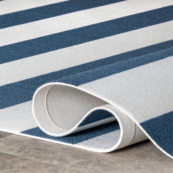Nuloom Christa Striped Indoor/Outdoor Area Rug Navy
