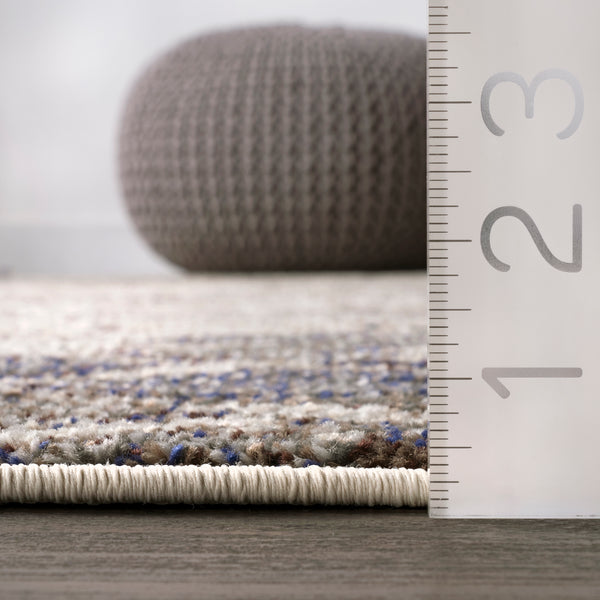 Nuloom Colette Distressed Abstract Trellis Area Rug Grey