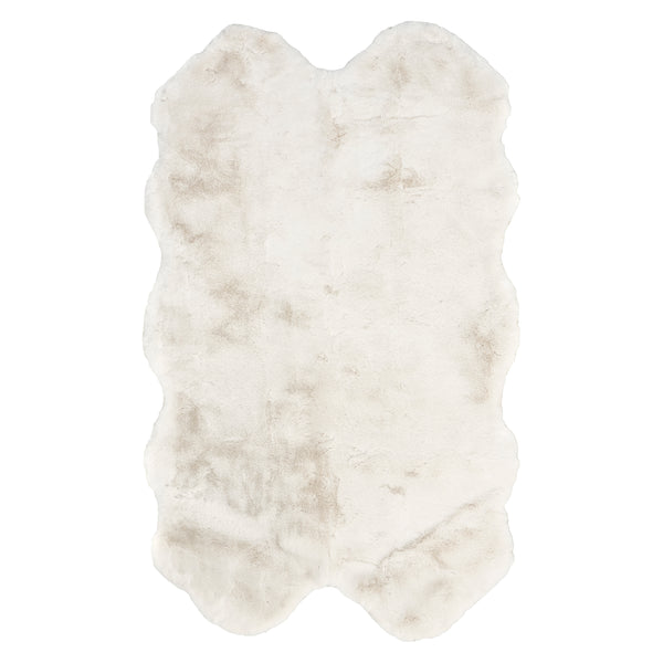 nuloom Corra Faux SheepSkin Machine Washable Area Rug White