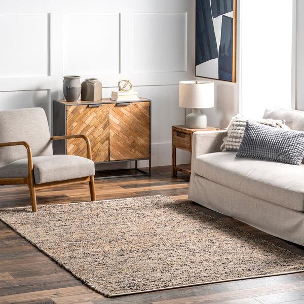 Nuloom Cyndi Contemporary Jute Blend Area Rug Charcoal