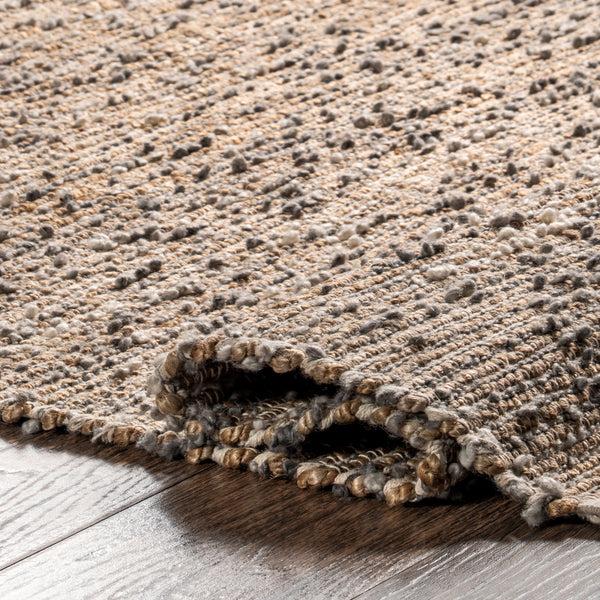 Nuloom Cyndi Contemporary Jute Blend Area Rug Charcoal
