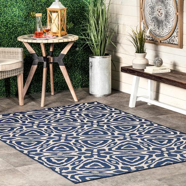 Nuloom Dakota Geometric Indoor/Outdoor Area Rug Navy