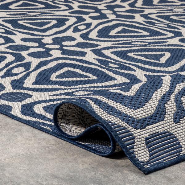 Nuloom Dakota Geometric Indoor/Outdoor Area Rug Navy