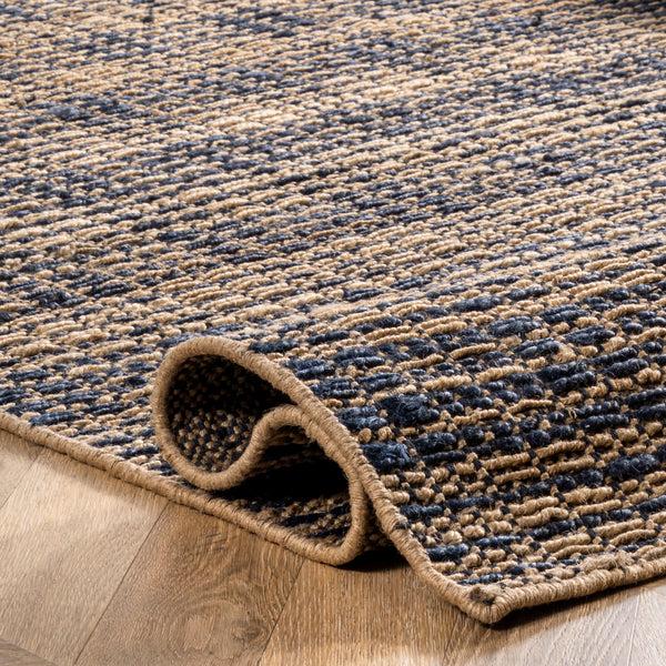 Nuloom Danica Hand Woven Plaid Jute Area Rug Natural