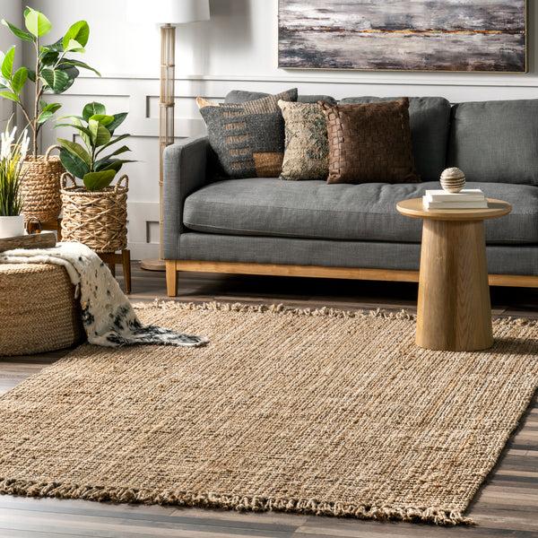 Nuloom Daniela Farmhouse Chunky Jute Area Rug Natural