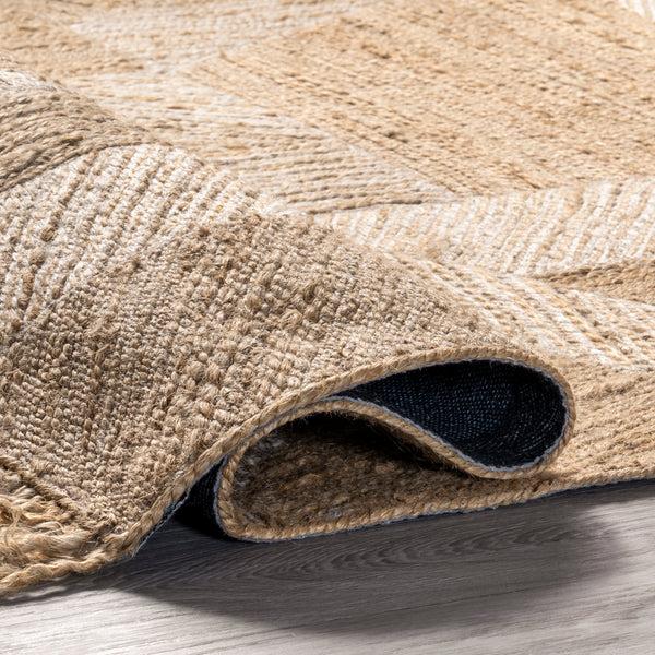Nuloom Davina Bohemian Tasseled Jute Area Rug Natural