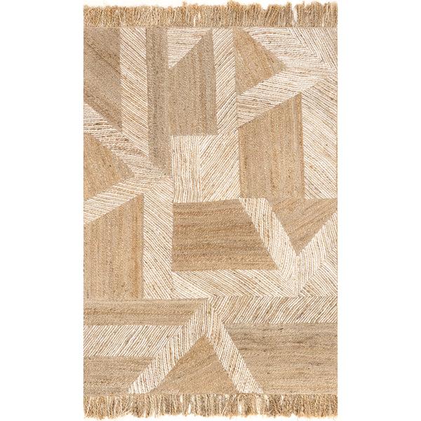 nuloom Davina Bohemian Tasseled Jute Area Rug Natural